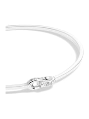 COACH Silver Tone Signature Interlock Bangle Bracelet - Image 3 of 3
