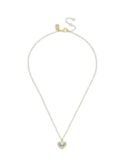 COACH Gold Tone Heart Pendant Necklace - Image 1 of 4