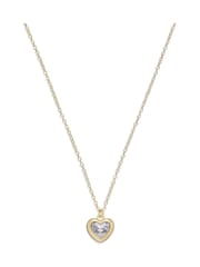 COACH Gold Tone Heart Pendant Necklace - Image 2 of 4