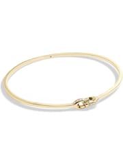 COACH Gold Tone Signature Interlock Bangle Bracelet - Image 1 of 3