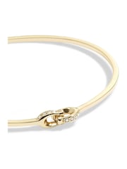 COACH Gold Tone Signature Interlock Bangle Bracelet - Image 3 of 3