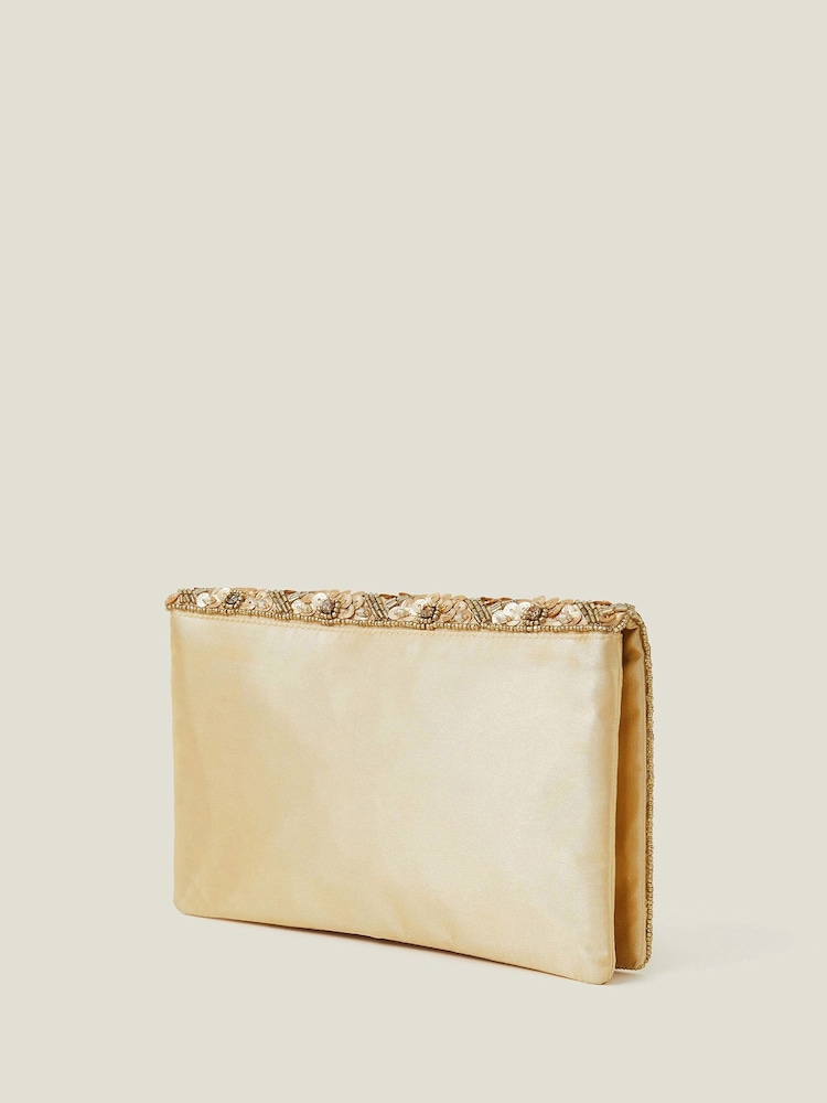 Accessorize Tianna Metallic verzierte Clutch-Tasche - Bild 4 von 4 Accessorize Tianna Metallic verzierte Clutch-Tasche - Bild 4 von 4