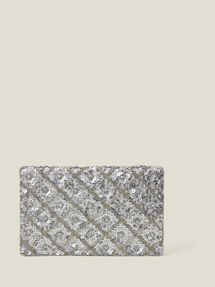 Accessorize Tianna Metallic verzierte Clutch-Tasche - Bild 2 von 4 Accessorize Tianna Metallic verzierte Clutch-Tasche - Bild 2 von 4
