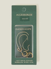 Accessorize 14ct Surgical Steel Hoops 3 Pack - Slika 2 iz 2