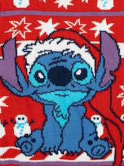 Character Red Disney Lilo And Stitch Christmas Sweatshirt - Image 5 of 6