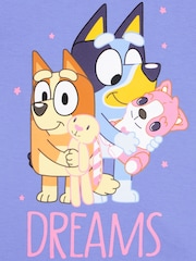Character Purple Bluey And Bingo 100% Cotton Pyjamas - Image 4 of 10