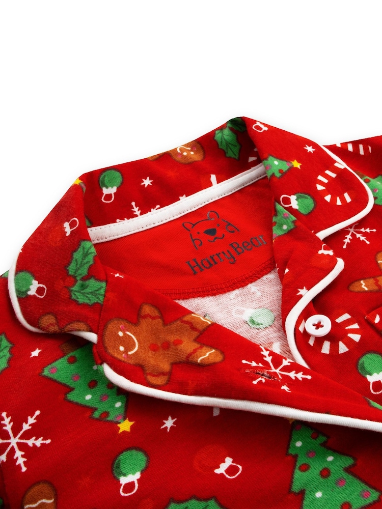 Harry Bear Red Gingerbread Christmas Pyjamas - Image 10 of 11