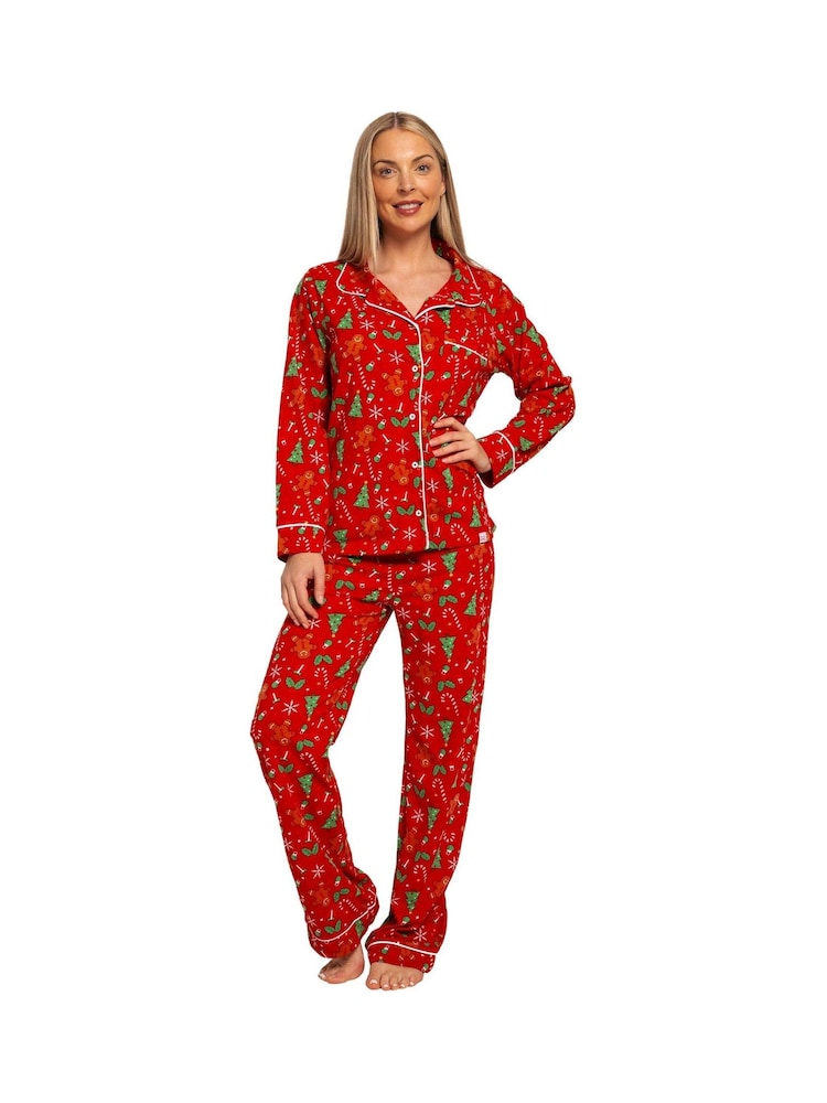 Harry Bear Red Gingerbread Christmas Pyjamas - Image 3 of 11
