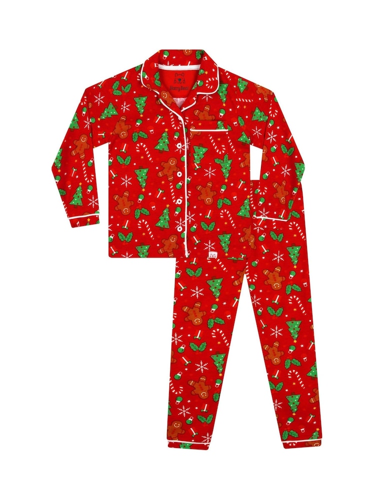 Harry Bear Red Gingerbread Christmas Pyjamas - Image 7 of 11