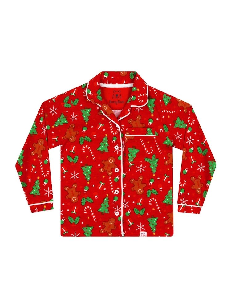 Harry Bear Red Gingerbread Christmas Pyjamas - Image 8 of 11