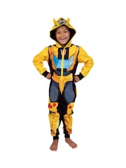 Character Yellow Transforrmers Bumblebee Onesie With 3D Horns - Image 3 of 11