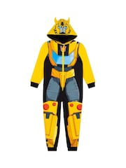 Character Yellow Transforrmers Bumblebee Onesie With 3D Horns - Image 7 of 11