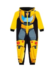 Character Yellow Transforrmers Bumblebee Onesie With 3D Horns - Image 8 of 11