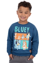 Character Blue Bluey And Bingo 100% Cotton Sweatshirt - Image 1 of 9