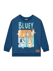 Character Blue Bluey And Bingo 100% Cotton Sweatshirt - Image 4 of 9