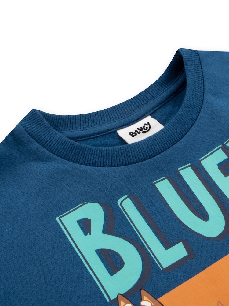 Character Blue Bluey And Bingo 100% Cotton Sweatshirt - Image 8 of 9