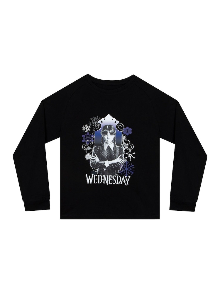 Character Black Wednesday Long Sleeve Pyjamas Set - Image 2 of 5 Character Black Wednesday Long Sleeve Pyjamas Set - Image 2 of 5