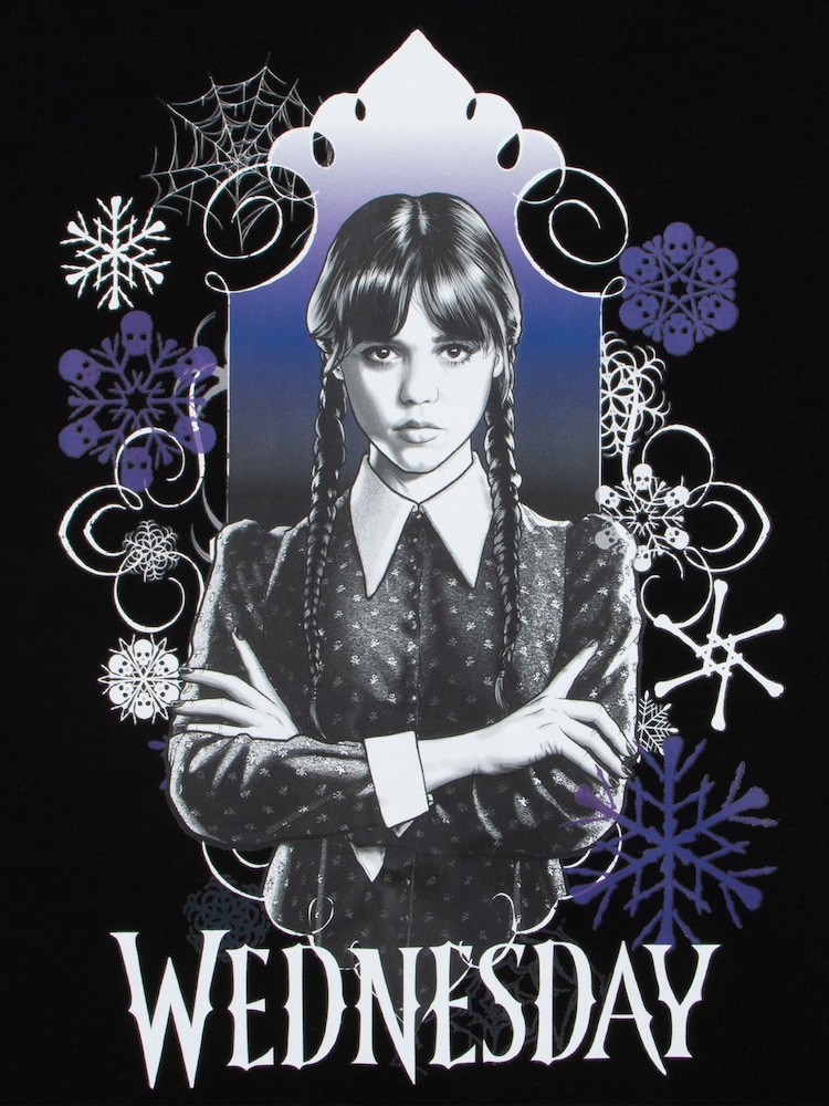 Character Black Wednesday Long Sleeve Pyjamas Set - Image 5 of 5 Character Black Wednesday Long Sleeve Pyjamas Set - Image 5 of 5