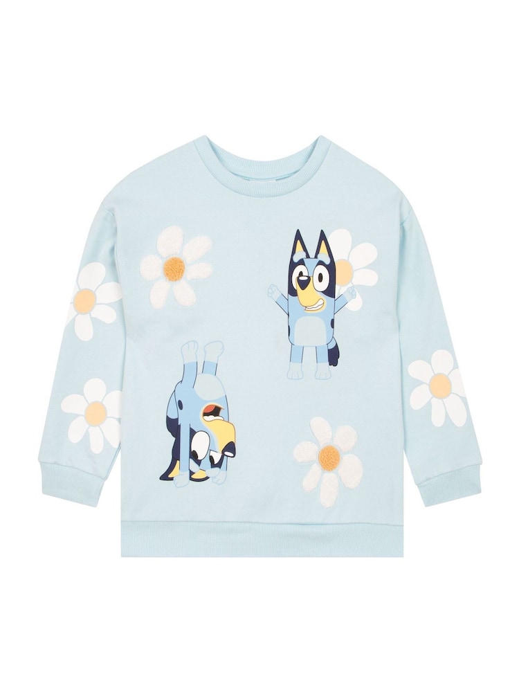 Character Blue Embroidered Daisy Sweatshirt - Image 1 of 11