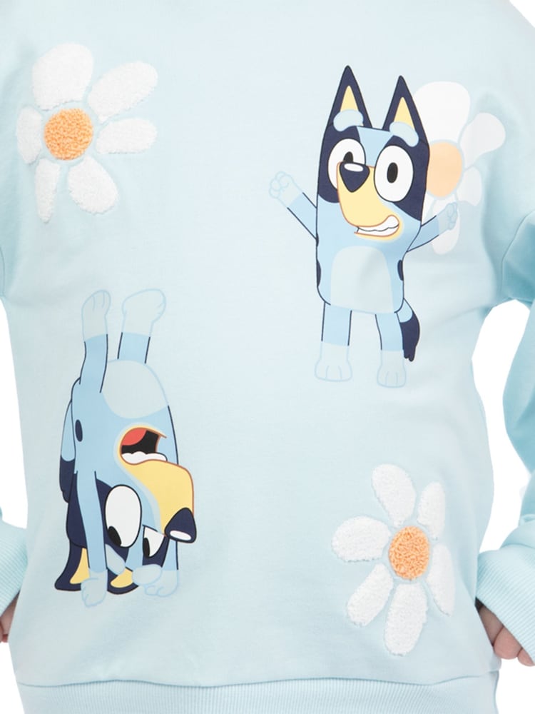 Character Blue Embroidered Daisy Sweatshirt - Image 11 of 11