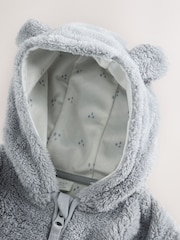 Grey Fleece Baby Zip Jacket - Image 7 of 7