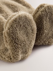 Mink Brown Fleece Baby Pramsuit - Image 11 of 12