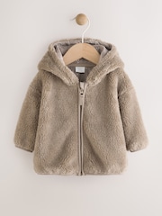 Nerzbraun - Fleece Baby Zip Jacket - Bild 1 von 7