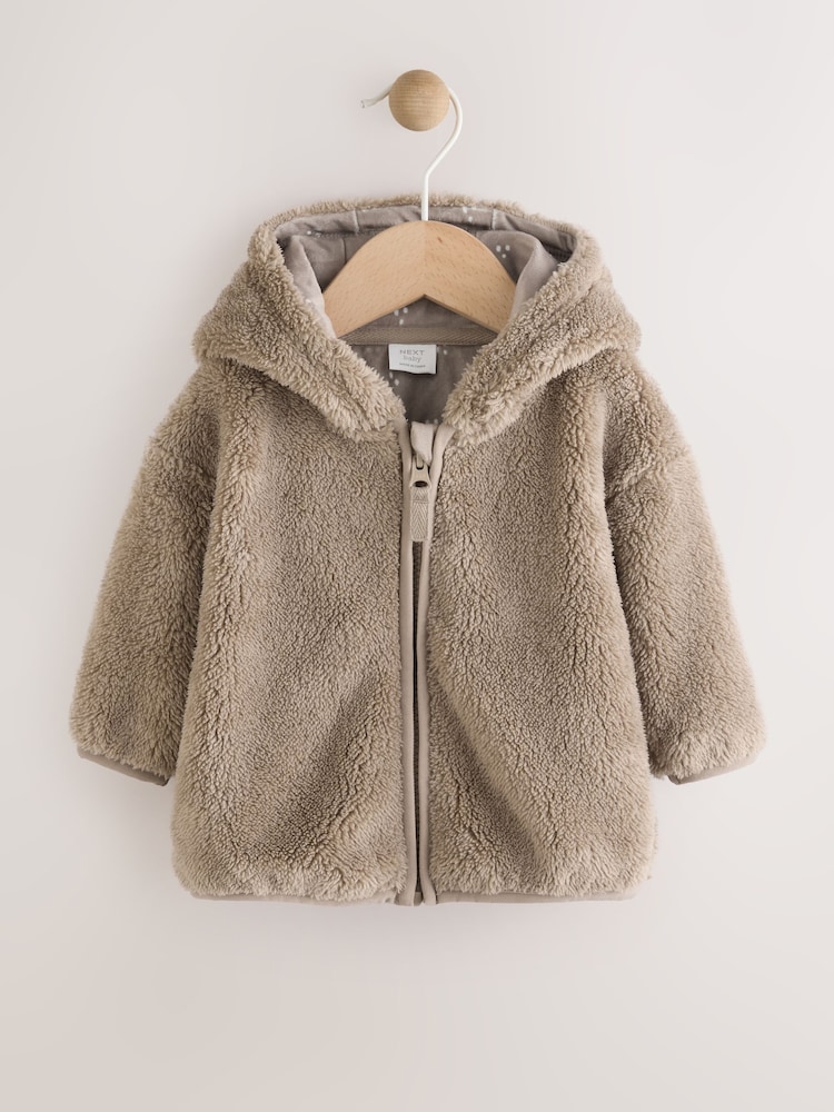 Nerzbraun - Fleece Baby Zip Jacket - Bild 1 von 7 Nerzbraun - Fleece Baby Zip Jacket - Bild 1 von 7