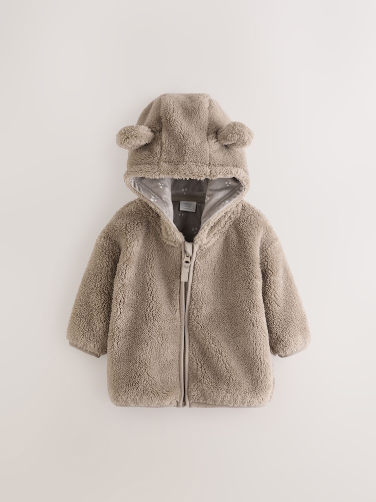 Nerzbraun - Fleece Baby Zip Jacket - Bild 2 von 7 Nerzbraun - Fleece Baby Zip Jacket - Bild 2 von 7