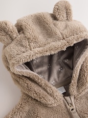 Nerzbraun - Fleece Baby Zip Jacket - Bild 5 von 7