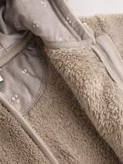 Nerzbraun - Fleece Baby Zip Jacket - Bild 6 von 7