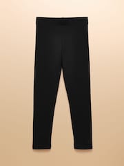 Joules Girls' Deedee Black Jersey Leggings - Image 1 of 4