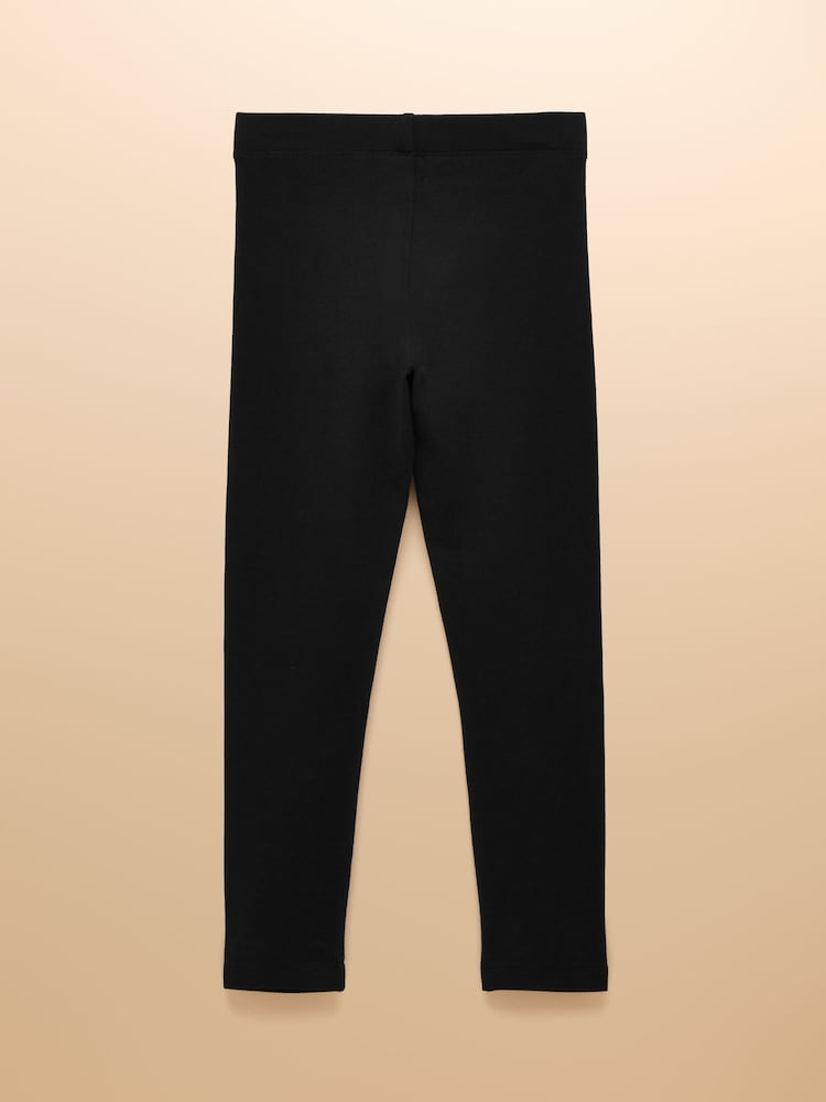 Joules Girls' Deedee Black Jersey Leggings - Image 2 of 4