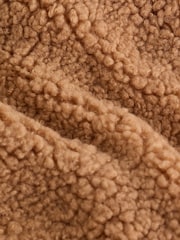 Brown Baby Borg Hooded Pramsuit - Image 6 of 10