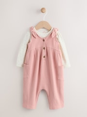 Pink Baby Jersey Dungarees (0mths-2yrs) - Image 1 of 14