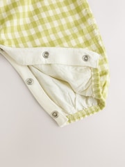 Green Gingham Baby Dungarees and Bodysuit 2 Piece Set (0mths-2yrs) - Image 7 of 8