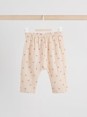 Cream/ Red Cherry Baby Woven Long Sleeve Tops and Trousers 2 Piece Set (0mths-2yrs) - Image 9 of 20