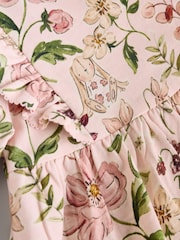 Pink Floral/ Cream Ditsy Baby Jersey Dresses 2 Pack (0mths-2yrs) - Image 8 of 9