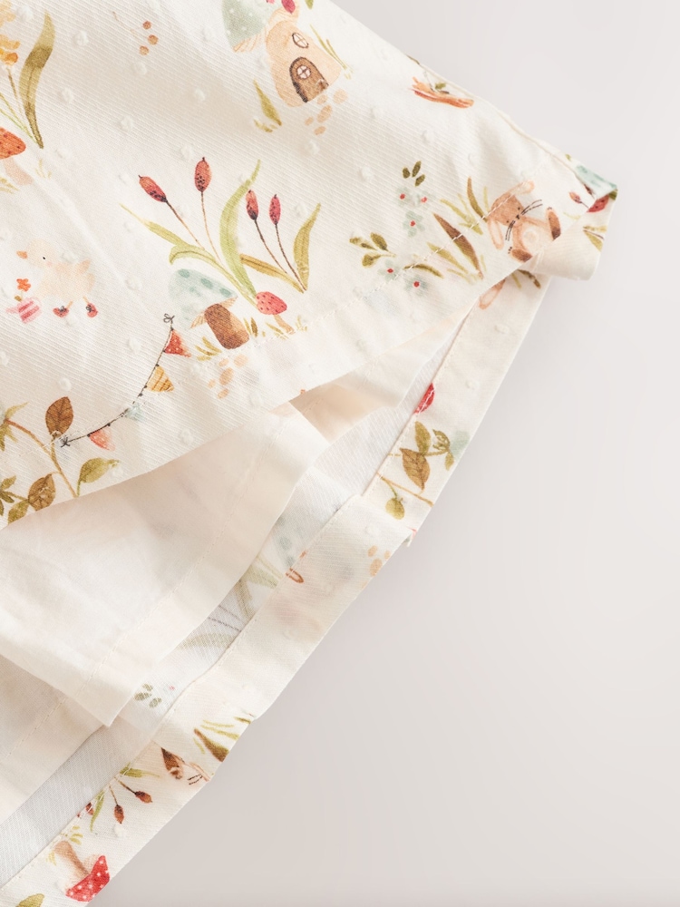 Cream Floral Print/ Character Collar Baby Dress (0-18mths) - Image 7 of 7 Cream Floral Print/ Character Collar Baby Dress (0-18mths) - Image 7 of 7