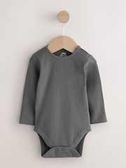 Leopardenmuster, Anthrazit - Baby Langarm-Schürzen-Body und Strumpfhose im Set aus Cord (0 Monate bis 2 Jahre) - Bild 7 von 15