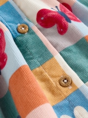 Red/Blue Character Check - Baby Cord Dress with Tights 2 Piece Set (0mths-2yrs) - Imagen 7 de 7