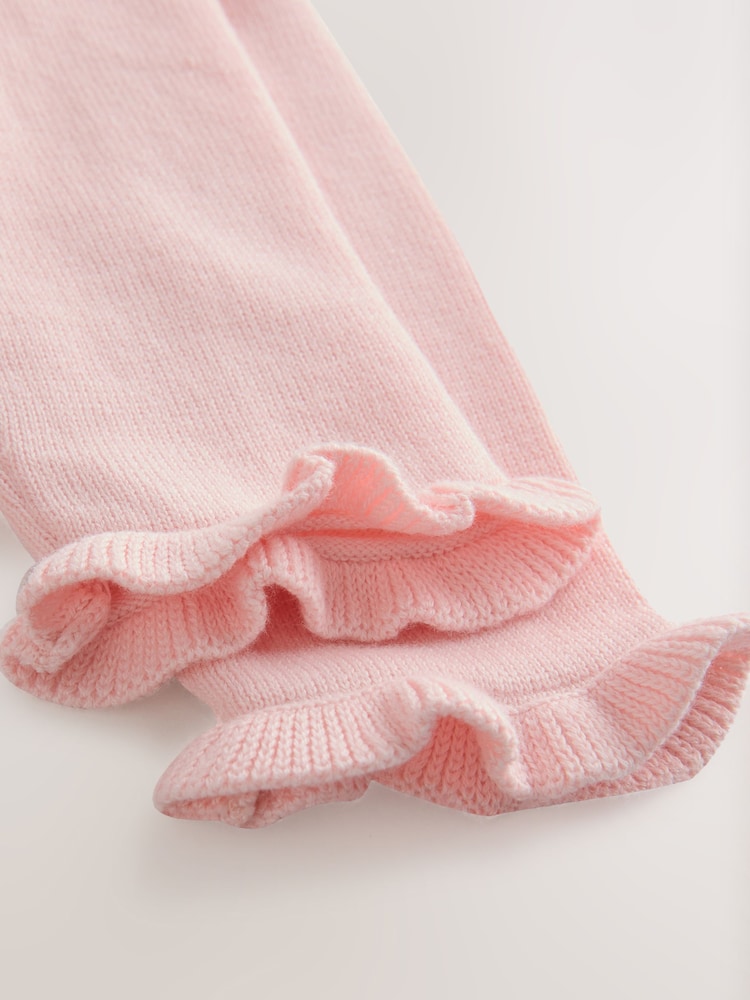 Pink Bunny Baby Knitted Twofer Dress (0mths-2yrs) - Image 10 of 10