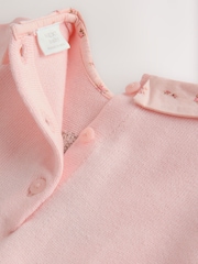Pink Bunny Baby Knitted Twofer Dress (0mths-2yrs) - Image 8 of 10