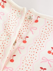 Red Bow Baby Cord Pinafore Long Sleeve Bodysuit & Tights Set (0mths-2yrs) - Image 12 of 13