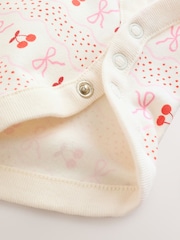 Red Bow Baby Cord Pinafore Long Sleeve Bodysuit & Tights Set (0mths-2yrs) - Image 13 of 13