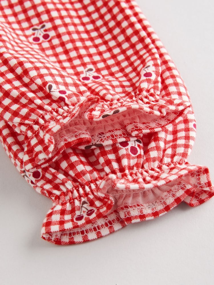 Cream Bear/ Red Cherry Gingham - Pack de 2 vestidos de punto para bebé (0 meses-2 años) - Imagen 9 de 9 Cream Bear/ Red Cherry Gingham - Pack de 2 vestidos de punto para bebé (0 meses-2 años) - Imagen 9 de 9