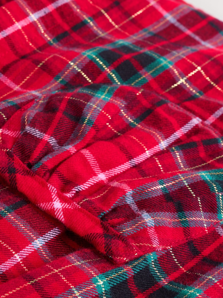 Red Check Baby Collar Long Sleeve Dress (0mths-2yrs) - Image 12 of 12