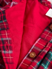 Red Check Baby Collar Long Sleeve Dress (0mths-2yrs) - Image 8 of 12
