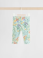 Neutral Duck/ Sage Ditsy Baby Knitted Jumper and Leggings 2 Piece Set (0mths-3yrs) - Image 11 of 21