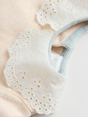 Neutral Duck/ Sage Ditsy Baby Knitted Jumper and Leggings 2 Piece Set (0mths-3yrs) - Image 14 of 21
